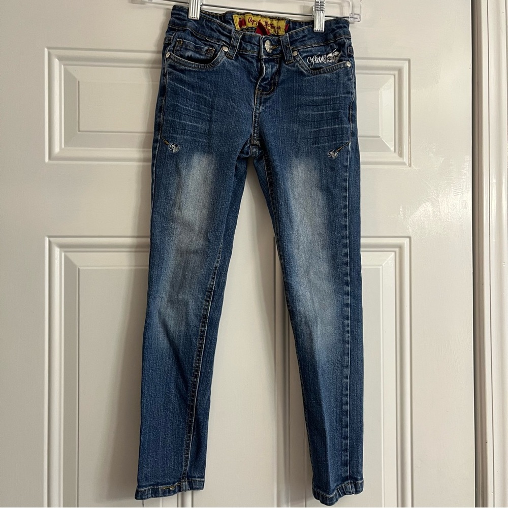 Vintage Y2K Youth Apple Bottoms Skinny Jeans Girls Size 7